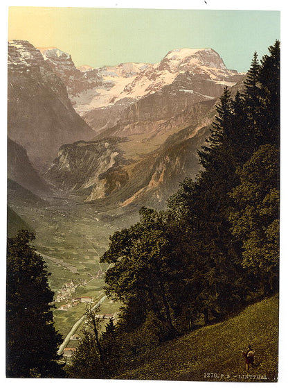 A picture of The Valley of Linth (Lintthal) and the Todi, Glarus, Switzerland