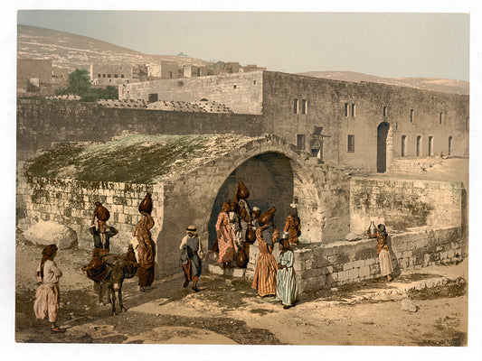 A picture of The virgin's fountain, Nazareth, Holy Land, (i.e. Israel)