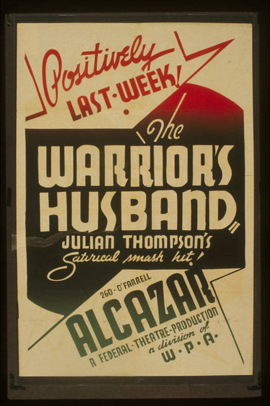 A picture of "The warrior's husband" Julian Thompson's satirical smash hit Positively last week!
