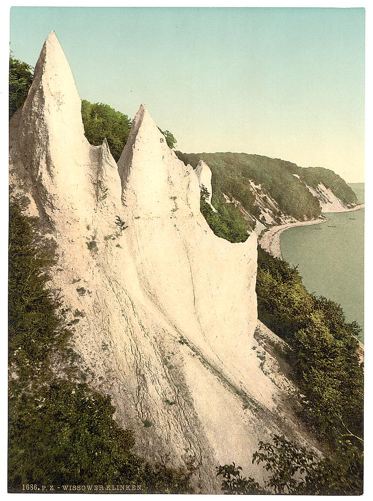 A picture of The Wissower Klinken, seen from the west, Isle of Rugen, Germany
