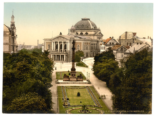 A picture of Theatre and Promenade, Halle, German Saxony, Germany