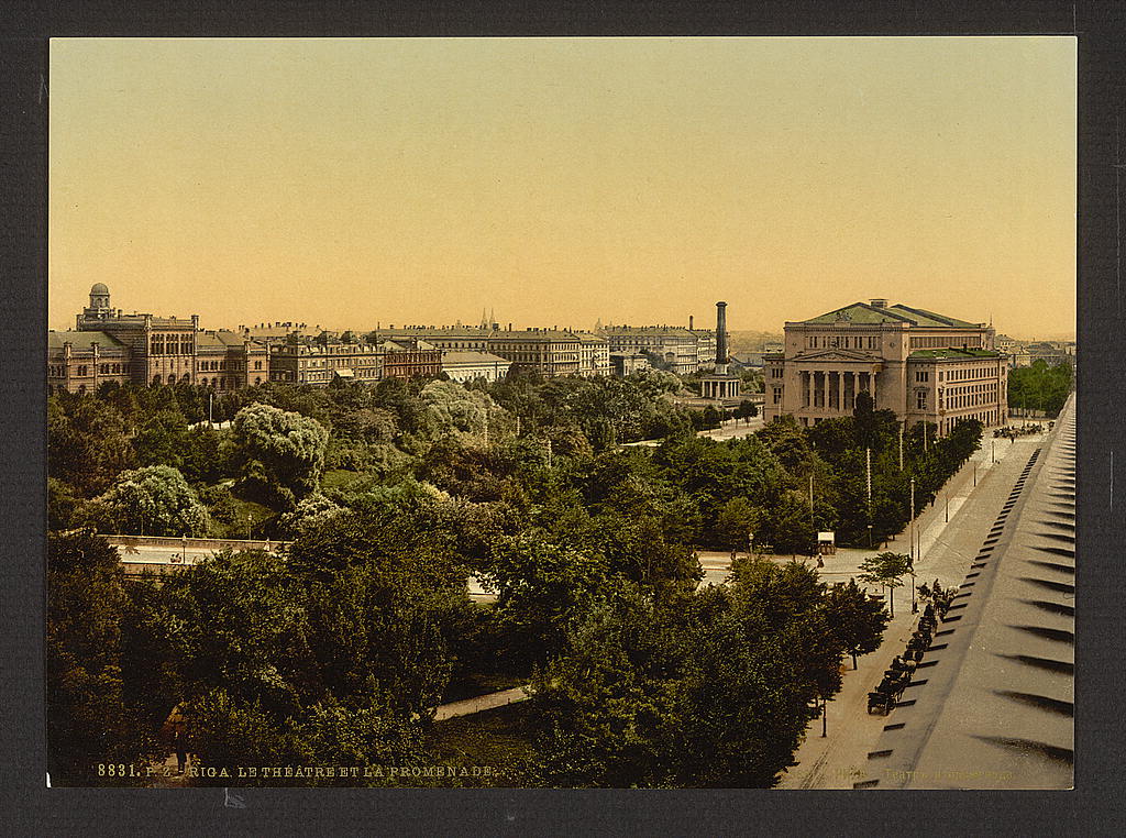 A picture of Theatre and promenade, Riga, Latvia