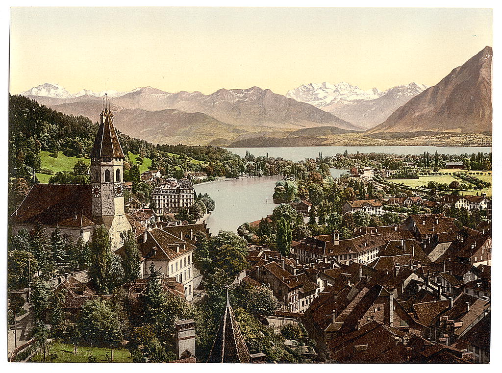 A picture of Thun, general view, Bernese Oberland, Switzerland