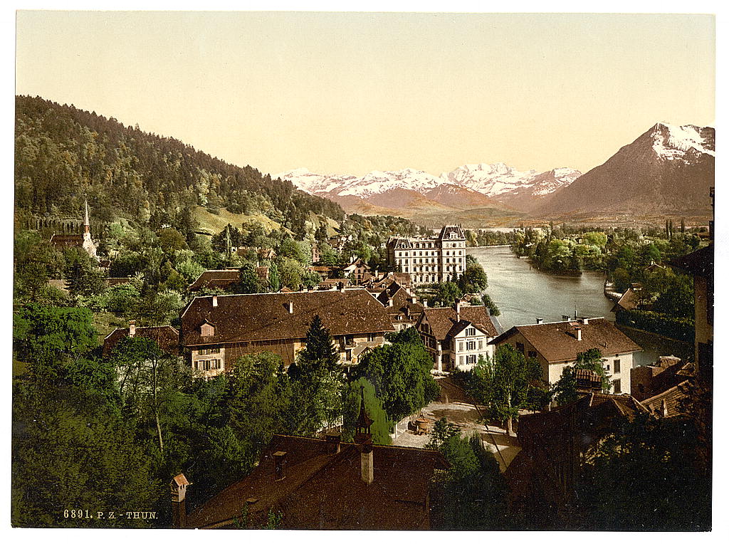 A picture of Thun, general view, Bernese Oberland, Switzerland