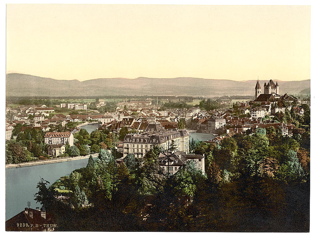 A picture of Thun, general view, Bernese Oberland, Switzerland