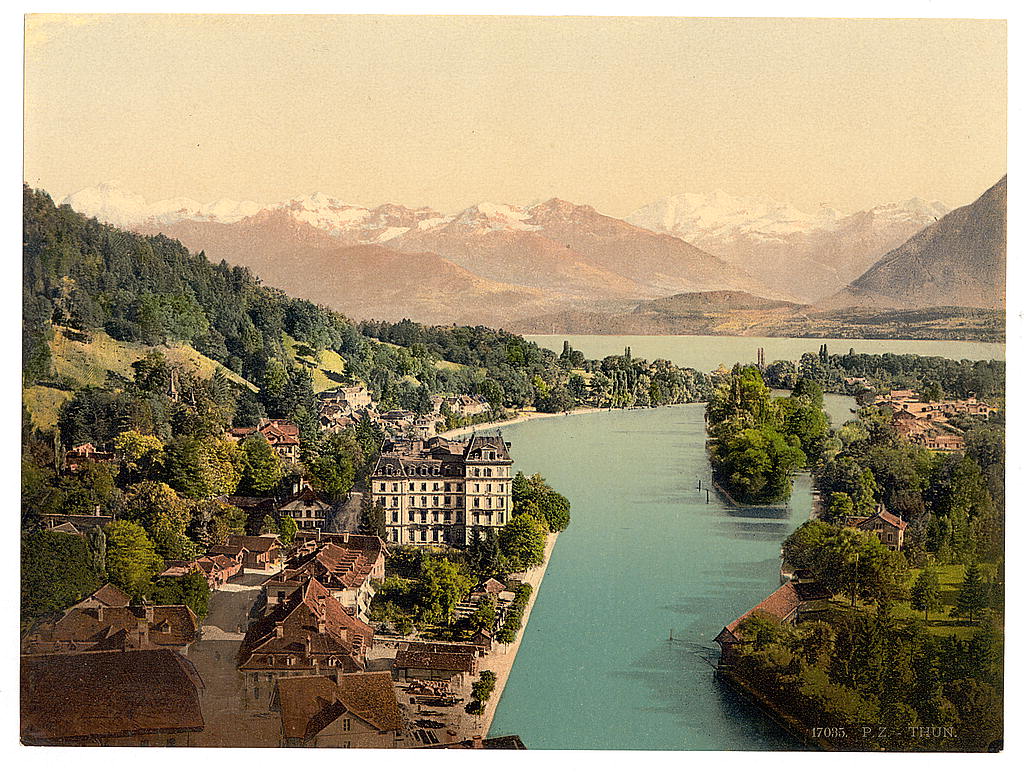 A picture of Thun, general view, Bernese Oberland, Switzerland