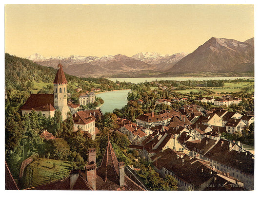 A picture of Thun, general view, Bernese Oberland, Switzerland