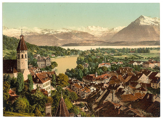 A picture of Thun, general view, Bernese Oberland, Switzerland