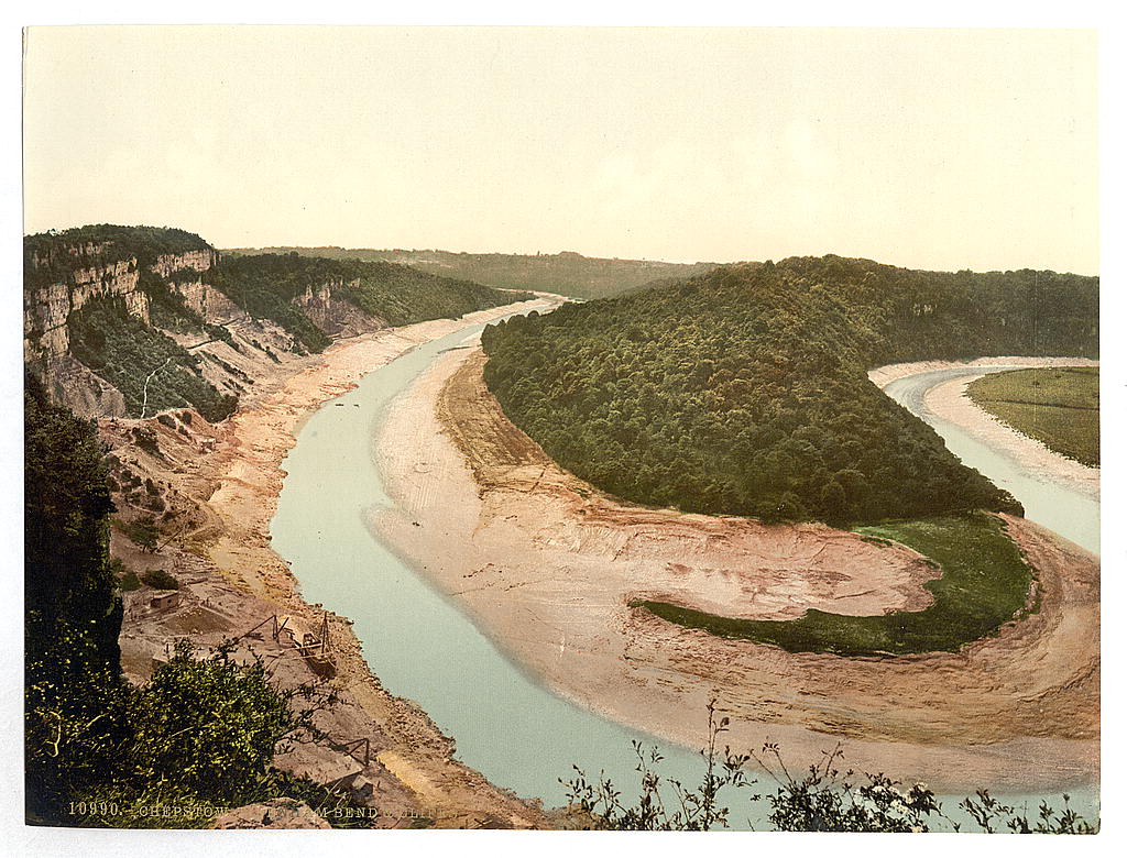 A picture of Tidenham bend and cliffs, Chepstow, Wales