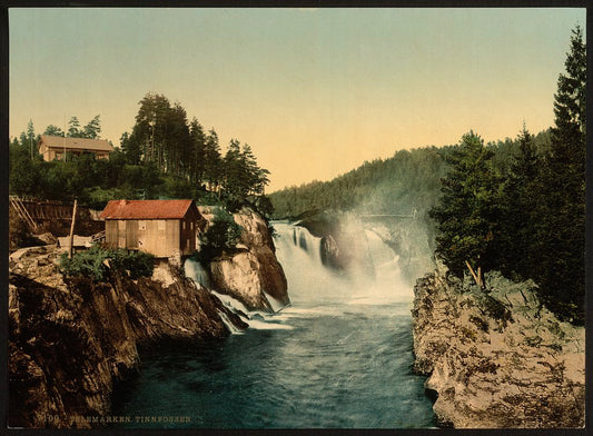 A picture of Tinnfossen, Telemarken (i.e, Telemark), Norway