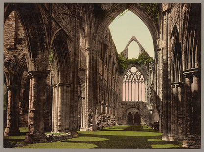 A picture of Tintern Abbey, Interior looking. W.