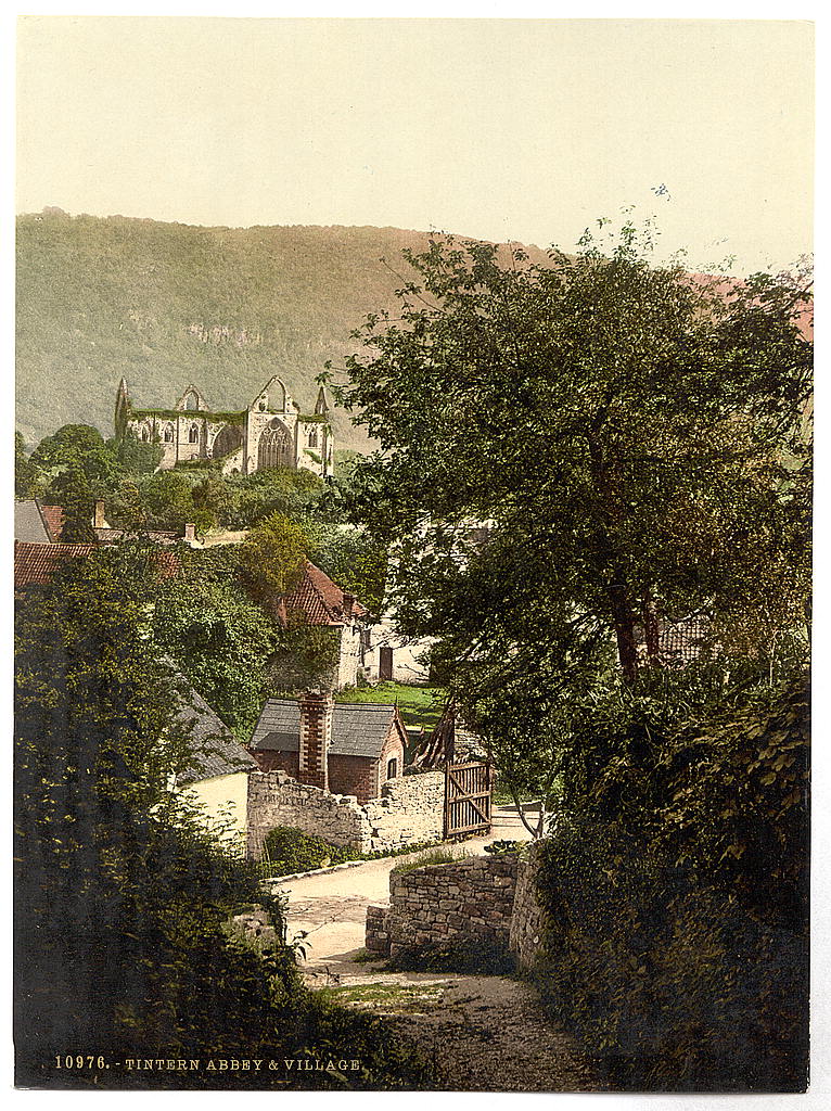 A picture of TIntern Abbey & village