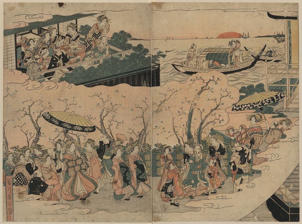 A picture of Tōjin no yoshiwara asobi
