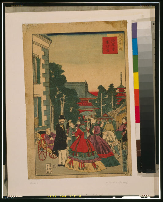 A picture of Tōkyō meishō no zu - Asakusa dera, denshinkyoku