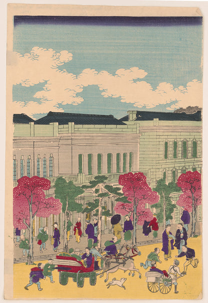 A picture of Tōkyō shimbashi rengaishi tetsudō jōkisha shinkei zu