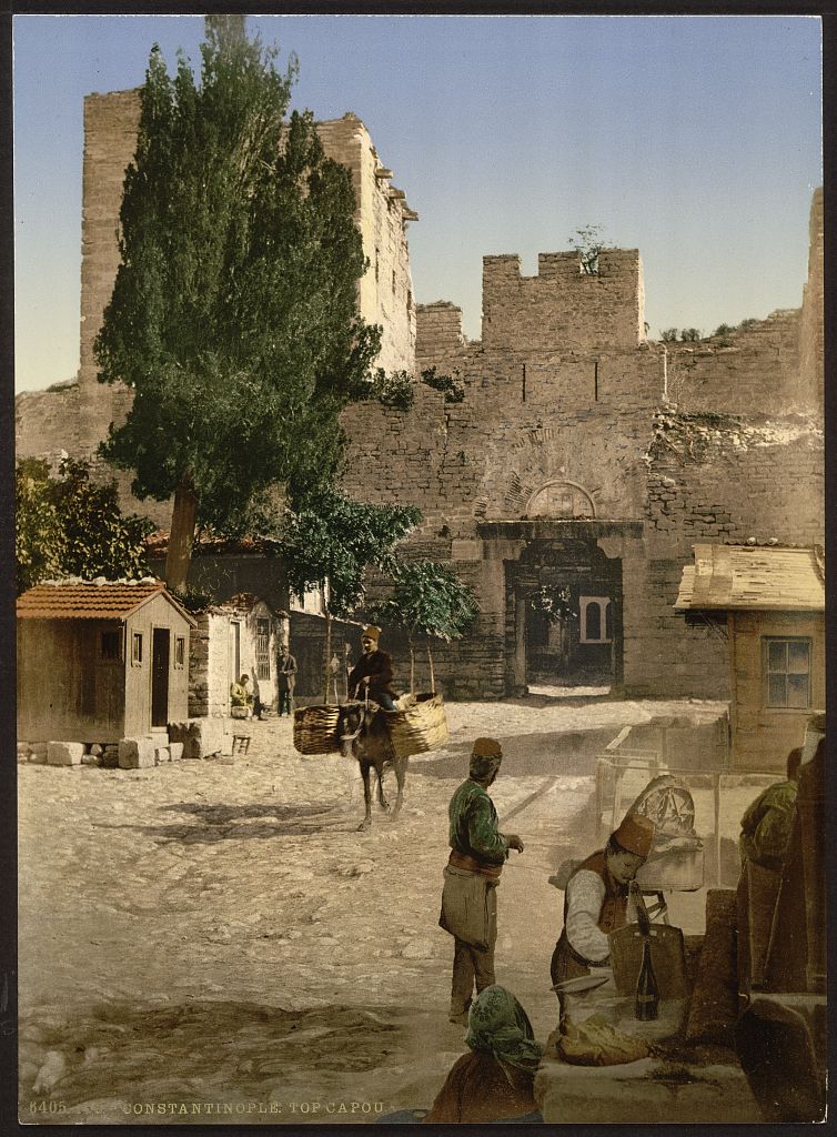 A picture of Top Capou, (i.e., Top Kapı) Constantinople, Turkey