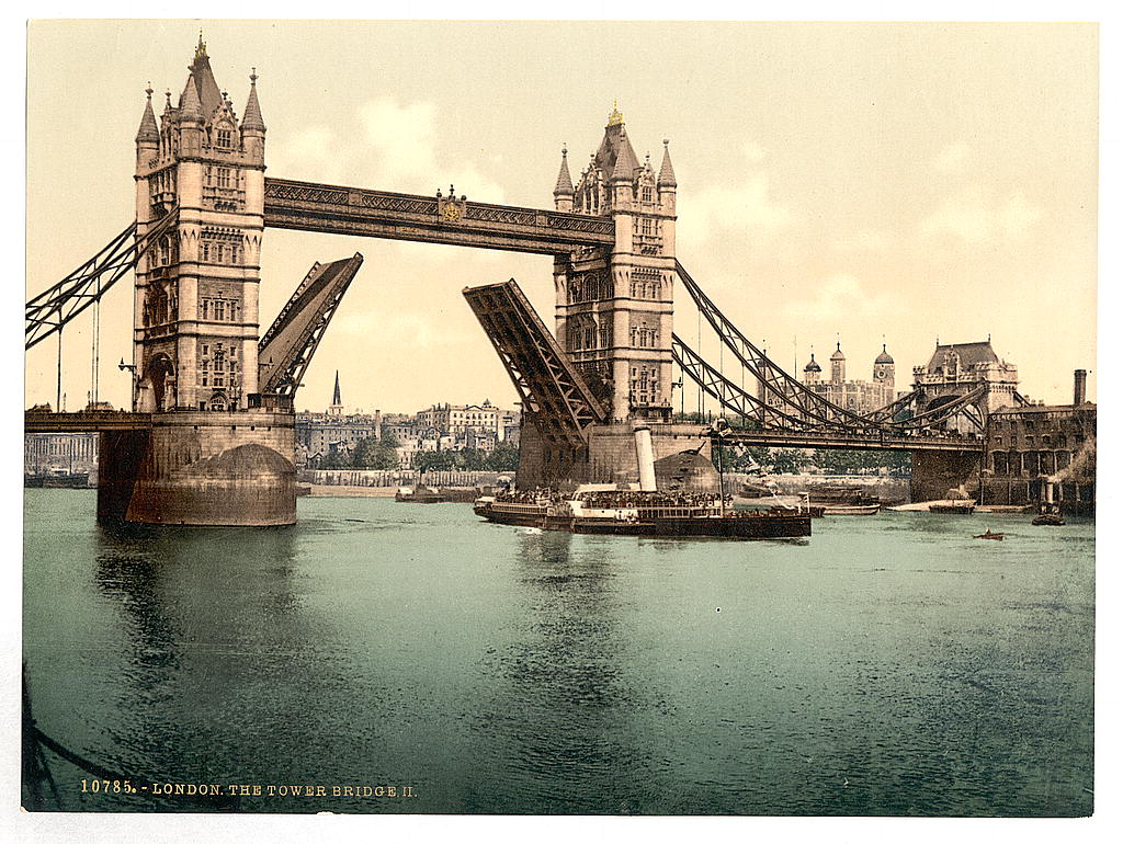 A picture of Tower Bridge, II. (open), London, England