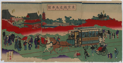A picture of Toykyō tetsudō basha zu sensōji kei
