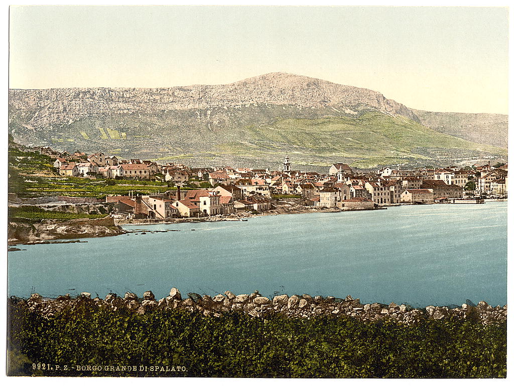 A picture of Traû, general view, Dalmatia, Austro-Hungary