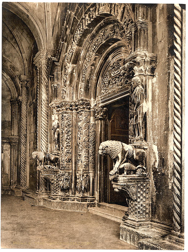 A picture of Traû, vestibule of the cathedral, Dalmatia, Austro-Hungary