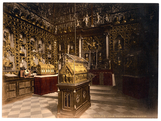 A picture of Treasury of St. Ursula, Cologne, the Rhine, Germany