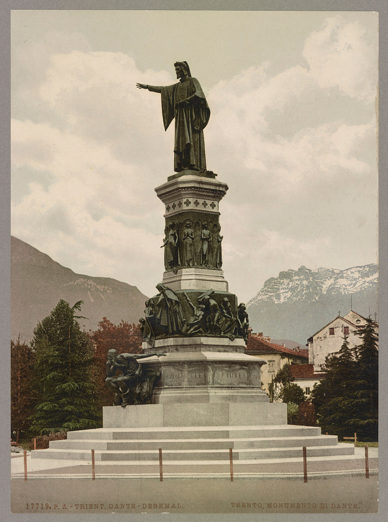 A picture of Trient. Dante - Denkmal. Trento. Monumento di Dante.