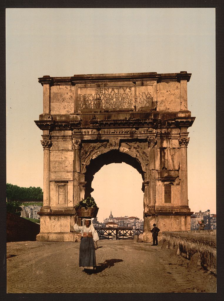 A picture of Triumphal Arch of Titus, Rome, Italy