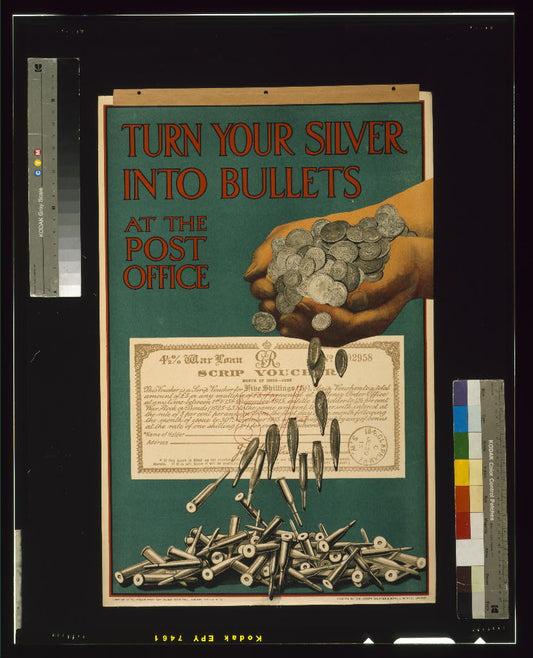 A picture of Turn your silver into bullets at the post office