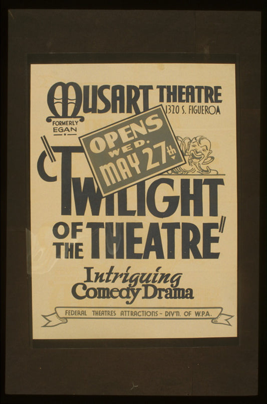 A picture of "Twilight of the theatre" Intriguing comedy drama.