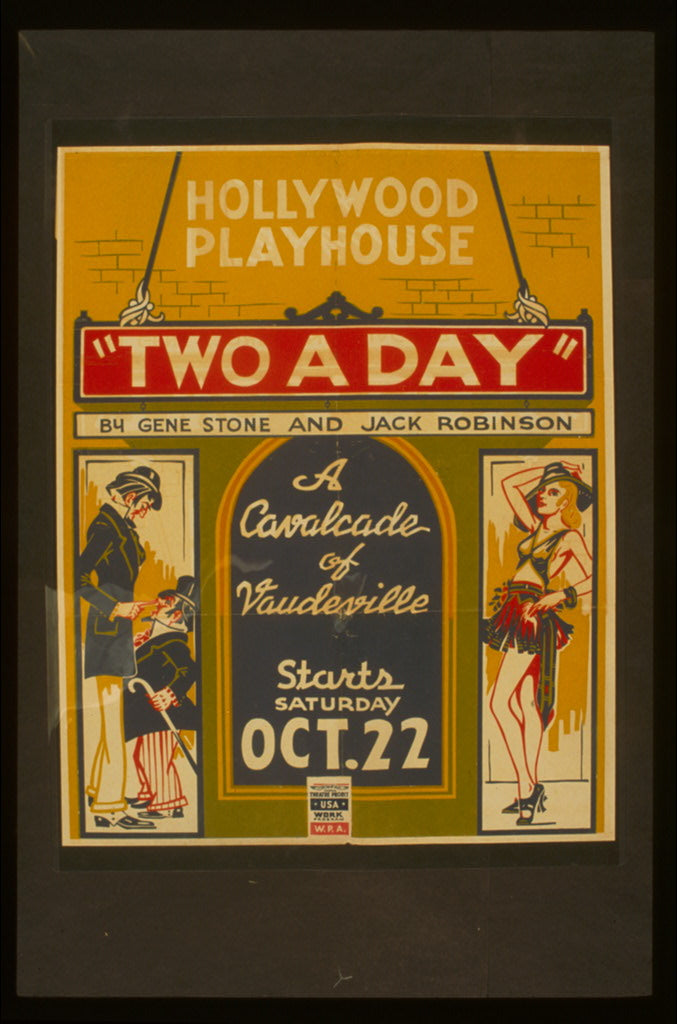 A picture of "Two a day" by Gene Stone and Jack Robinson A cavalcade of vaudeville.