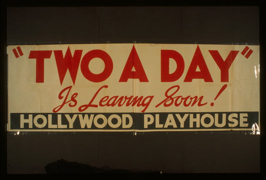 A picture of "Two a day" is leaving soon