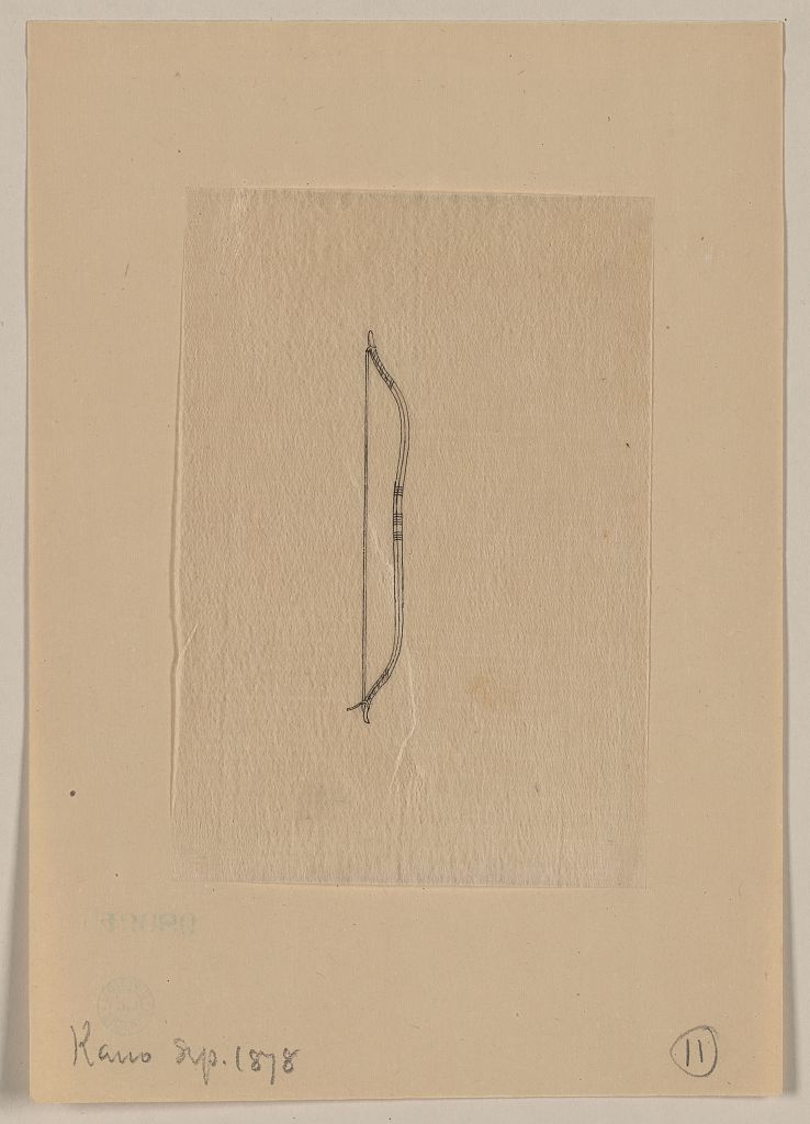 A picture of Typical bow used by a samurai