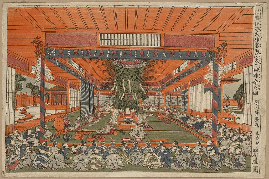 A picture of Ukie isedaijingū ryōsho daidaimikagura no zu