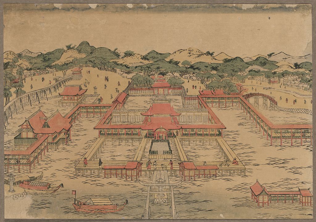 A picture of Ukie itsukushima jinjya no zu