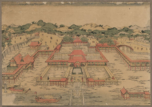 A picture of Ukie itsukushima jinjya no zu