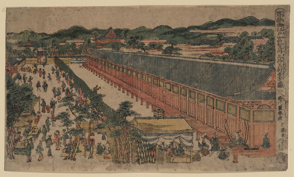 A picture of Ukie on edo fukagawa sanjūsangendō no zu