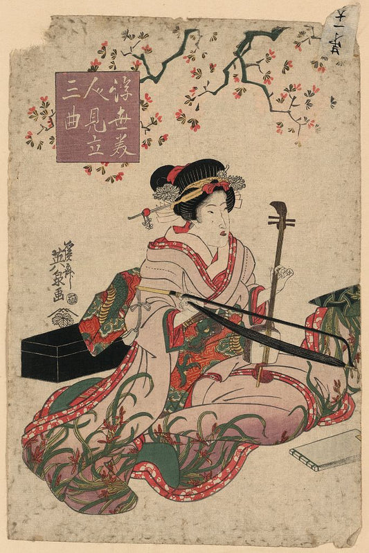 A picture of Ukiyo bijin mitate sankyoku