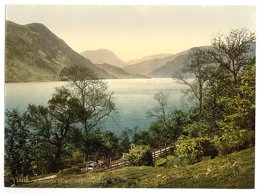 A picture of Ullswater, from Gowbarrow Park, Lake District, England 