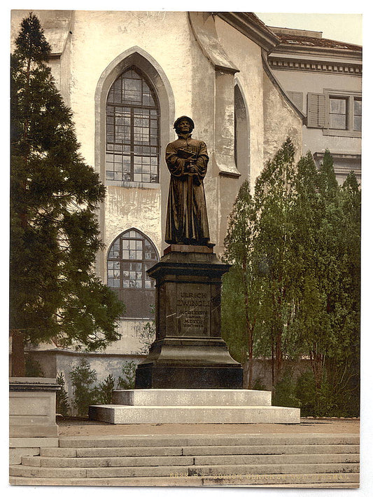 A picture of Ulrich Zwingli Monument, Zurich, Switzerland
