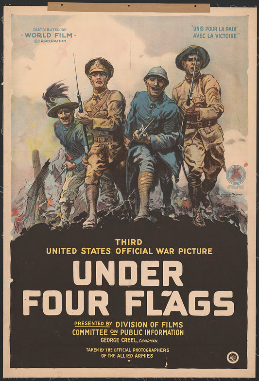 A picture of Under four flags Third United States official war picture.