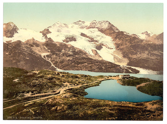 A picture of Upper Engadine, Bernina Hospice and Cambrena Glacier, Grisons, Switzer