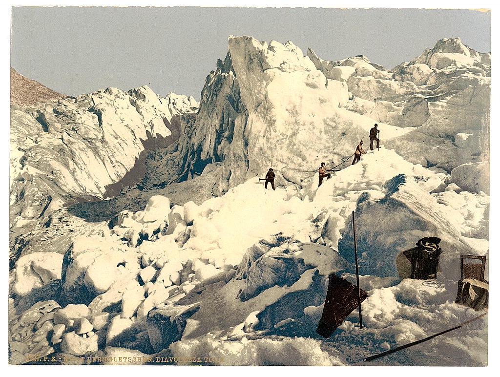 A picture of Upper Engadine, Mont Pers Glacier, Grisons, Switzerland