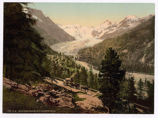 A picture of Upper Engadine, Morteratsch Glacier, Grisons, Switzerland