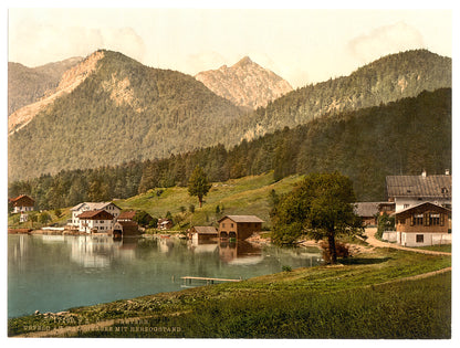 A picture of Urfeld on Walchensee with Herzogstand, Upper Bavaria, Germany