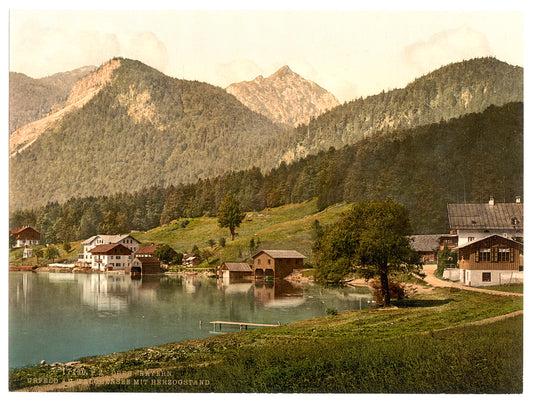 A picture of Urfeld on Walchensee with Herzogstand, Upper Bavaria, Germany