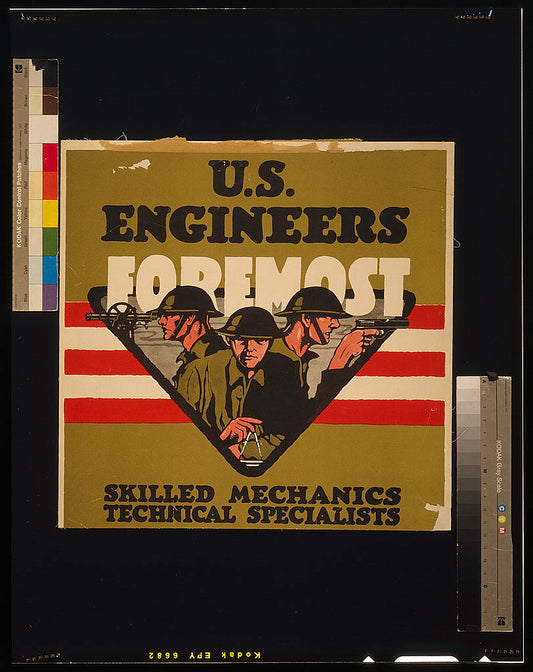 A picture of U.S. Engineers - Foremost Skilled mechanics, technical specialists.