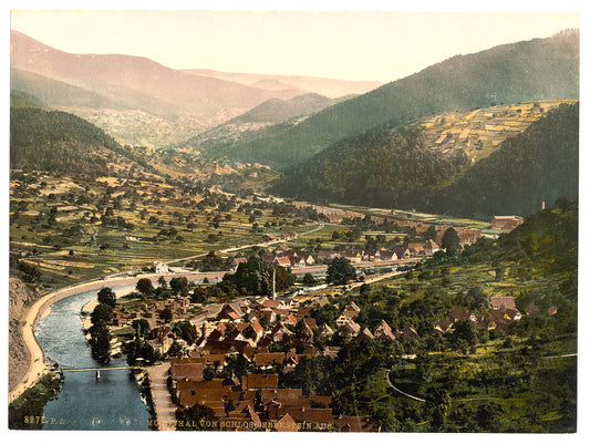 A picture of Valley of Murg from Eberstein, Baden-Baden, Baden, Germany