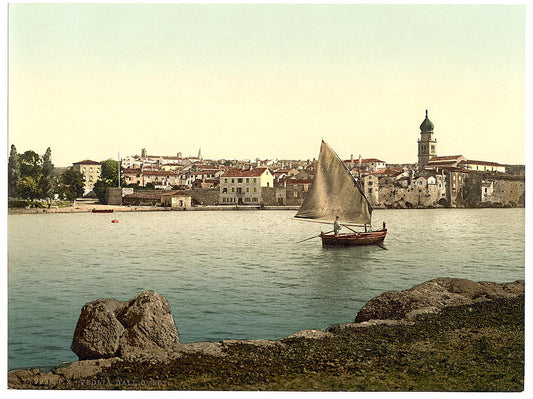 A picture of Veglia, from the west, Austro-Hungary 