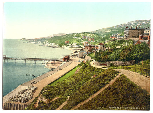 A picture of Ventnor, from East Cliff, Isle of Wight, England