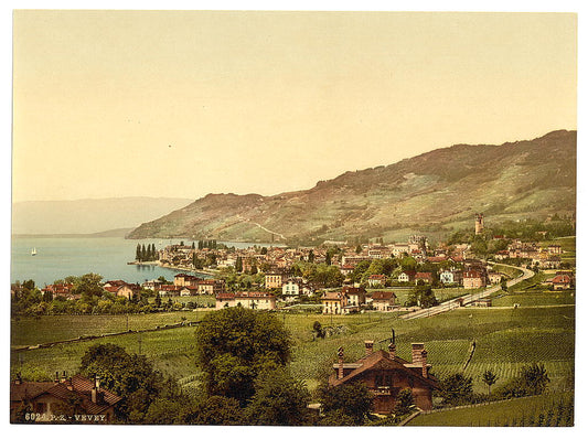 A picture of Vevey, general view, Geneva Lake, Switzerland